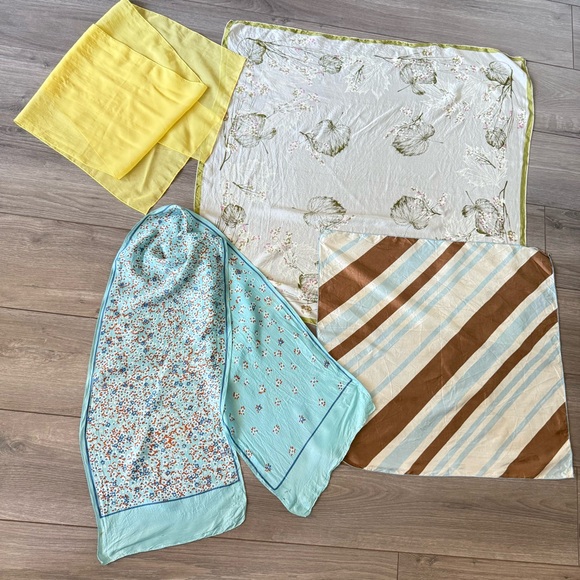 Vintage Scarves Bundle of 7! True Vintage 60s 70s 80s Items - Picture 3 of 5